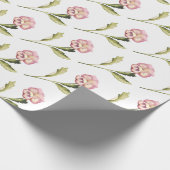 Pansy auf weißem Hintergrund Geschenkpapier (Ecke)