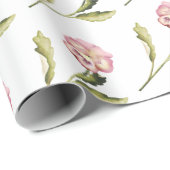 Pansy auf weißem Hintergrund Geschenkpapier (Rolleneckpunkt)