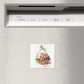 Pansy Basket Magnet (In Situ (Geschirrspüler))