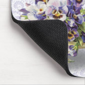 Pansy Basket on Lace Mousepad (Ecke)