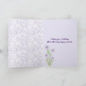 Pansy Basket zum 108. Geburtstag Karte (Innenseite)