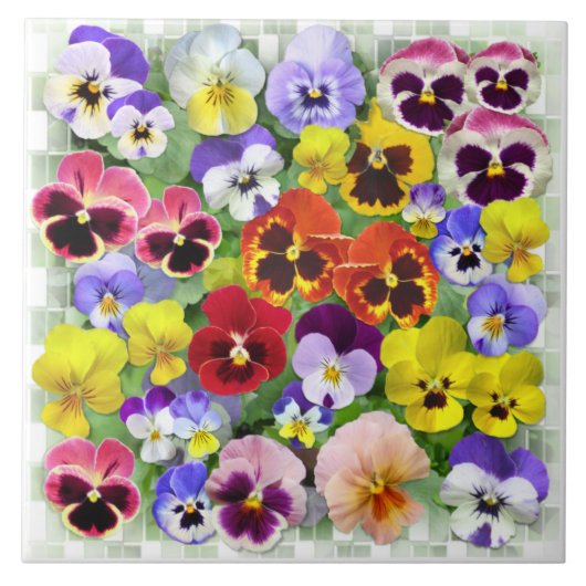 Pansy Beauty Fliese (Vorderseite)