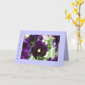 Pansy-Beileidskarte Karte (Gelbe Blume)