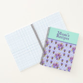 Pansy Blume Aqua Strip Art Collection Notizblock (Innenseite)