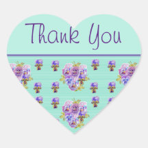 Pansy Blume Aqua Stripe Blumengeschmack Danke Stic