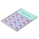 Pansy Blume Aqua Ticino Giro del Malcantone Notizblock (Linke Seite)