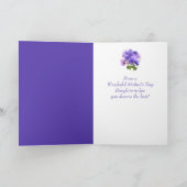 Pansy Blume Daughter-Schwiegermutter Karte (Innenseite)