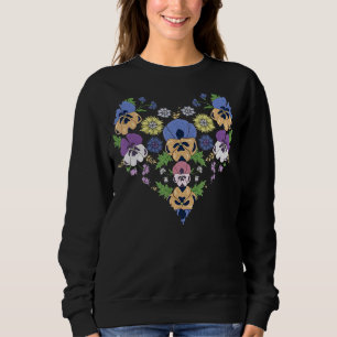 Pansy Blume hören Stiefmütterchen Blumenstrauß Val Sweatshirt