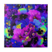 Pansy Blume Keramik Tile-Geschenk Fliese (Vorderseite)
