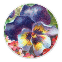Pansy Blume Knob Pull