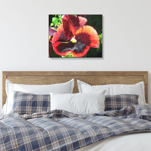 Pansy Blume Leinwand (Insitu (Schlafzimmer))