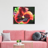Pansy Blume Leinwand (Insitu (Wohnzimmer))