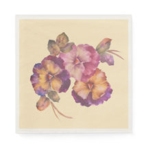 Pansy Blume Paper Napkin