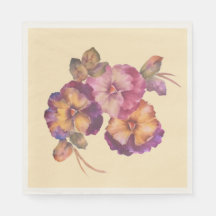 Pansy Blume Paper Napkin