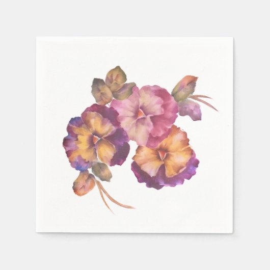Pansy Blume Paper Napkins Serviette (Vorderseite)