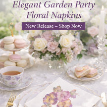 Pansy Blume Paper Napkins