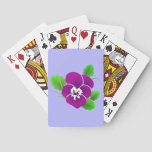 Pansy Blume Playing Cards - Benutzerdefinierte Far Spielkarten