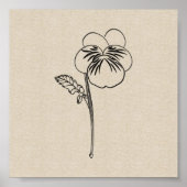 Pansy Blume Poster (Vorne)