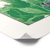 Pansy Blume, Rote, Lila und gelbe Stiefmütterchen, Poster (Ecke)