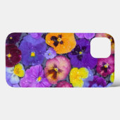 Pansy Blume schwimmen im Vogelbad mit Tau Case-Mate iPhone Hülle (Rückseite (Horizontal))