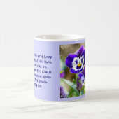 Pansy Blume & Scripting Tasse (Mittel)