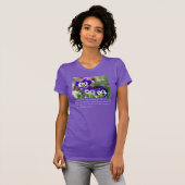 Pansy Blume & Scripture Anpassbarer T - Shirt (Vorne ganz)