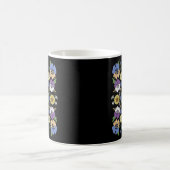 Pansy Blume Sonnenblumen Ukrainisch Vyshyvanka Sty Kaffeetasse (Mittel)