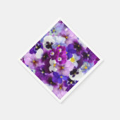 Pansy Blume Wallpaper Art Serviette (Ecke)