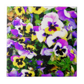 Pansy-Blumen Fliese (Vorderseite)