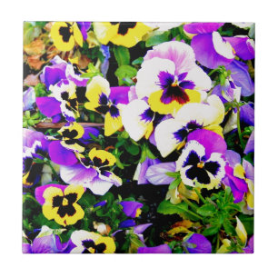 Pansy-Blumen Fliese