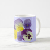 Pansy-Blumen Kaffeetasse (VorderseiteRechts)