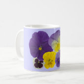Pansy-Blumen Kaffeetasse (Vorderseite Links)