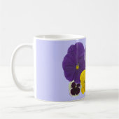 Pansy-Blumen Kaffeetasse (Links)