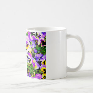 Pansy-Blumen Kaffeetasse