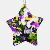 Pansy-Blumen Keramik Ornament (Links)
