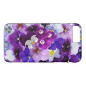 Pansy-Blumen-Tapeten-Kunst Case-Mate iPhone Hülle (Rückseite (Horizontal))