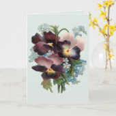 Pansy-Blumenstrauß-Karte Karte (Gelbe Blume)