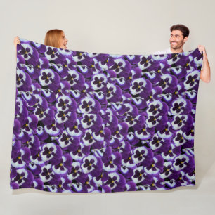 Pansy Bouquet, große Fleece