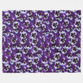 Pansy Bouquet, große Fleece (Vorderseite (Horizontal))