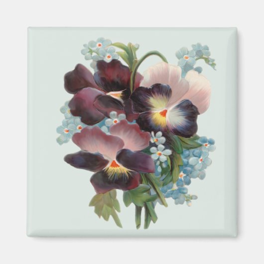 Pansy Bouquet Magnet (Vorne)
