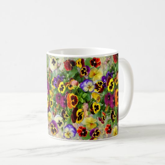 Pansy Caccade Kaffeetasse (VorderseiteRechts)
