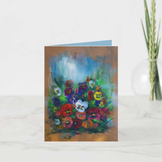 Pansy Card Dankeskarte (Vorderseite)