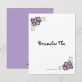 Pansy Card Feiertagskarte (Vorne/Hinten)
