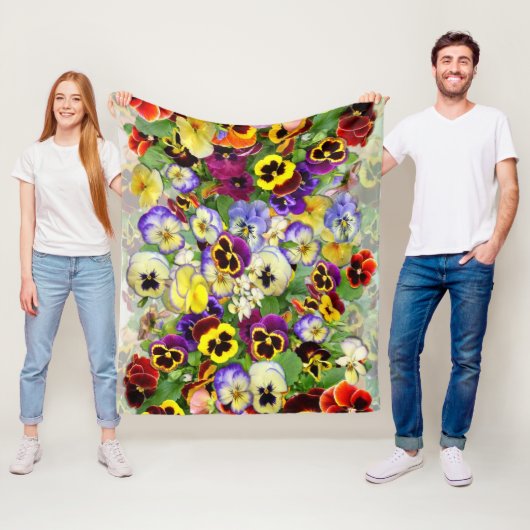 Pansy Cascade Fleece Blanket (Beispiel)