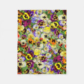 Pansy Cascade Fleece Blanket (Vorderseite)