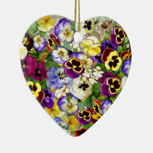 Pansy Cascade Keramik Ornament (Rechts)