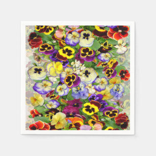 Pansy Cascade Serviette