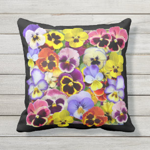 Pansy Cascade Throw Kissen