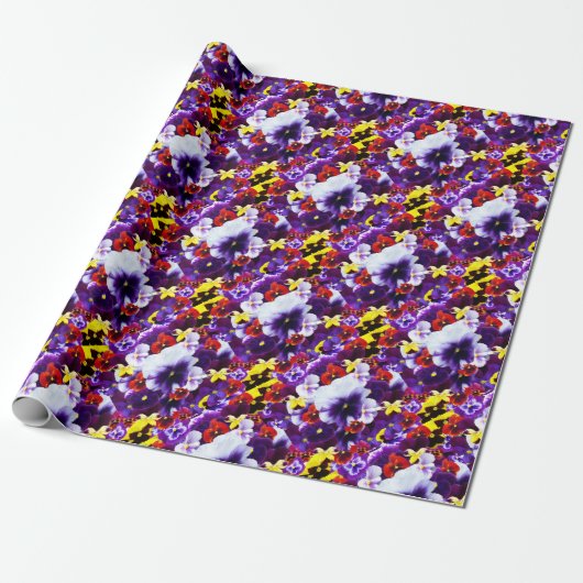 Pansy Celebration, Geschenkpapier (Ungerollt)