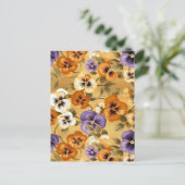 Pansy Chiyogami Postkarte (Stehend Vorderseite)